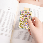 Personalized Retro Birth Flower Magnetic Bookmark Clip with Name School Supplies Daily Use Reading Club Birthday Gift for Book Lovers