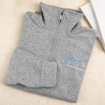 Personalizada lindo diente bordado Dental cuarto de cremallera sudadera con cuello con el nombre de cumpleaños de Apreciación de Regalo para Asistente Dental