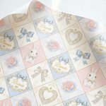 Papel de regalo floral personalizado con nombre de conejito con lazo Set de 3 regalos de Pascua para niños el día de su cumpleaños