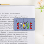 Personalized Cute Notebook Pencil Apple Elements Ruler Design Magnetic Bookmark Clip with Name Birthday Back to School Gift for Kids Bookworms