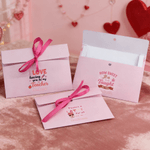 Personalized Pink Heart Apple Coffee Gift Card Holder with Name Valentine's Day Teacher's Day Appreciation Gift for Teachers