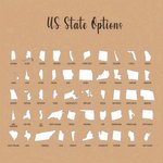 Personalized US State Thumb Book Page Holder with Engraved Name Reading Corner Birthday Gift for Long Distance Friends Siblings Family