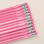 Gepersonaliseerde schattige bosdieren Macaron-gekleurde doos van 12 HB potloden Stationery Set met naam Terug naar school Verjaardagscadeau voor kinderen