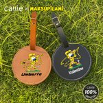 Personalized Classic Long-Tailed Marsupilami Golf Tee Storage Bag Tag with Name Golf Club Birthday Gift for Golf Players | Callie × Marsupilami®