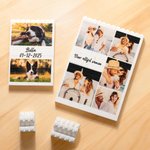 Gepersonaliseerde bouwsteenpuzzel  met 1 tot 5 foto’s en tekst - perfect cadeau voor Vaderdag