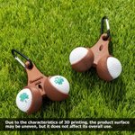 Gepersonaliseerde 3D-geprinte Grappige Golfbalhouder Tee-houder met Clip Golfaccessoire Sportief Verjaardagscadeau voor Golfliefhebbers