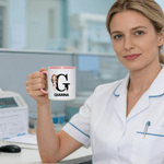 Personalisierte Krankenschwester Arzt Cartoon Charakter Keramik Kaffeebecher mit Namen täglichen Gebrauch Geburtstag Geschenk für medizinisches Personal