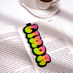Personifierad Neon Gradient Namn Magnetiskt bokmärke Clip Lästillbehör Daglig användning Tillbaka till skolan Födelsedagspresent för bokälskare Bokmaskar