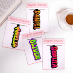 Personifierad Neon Gradient Namn Magnetiskt bokmärke Clip Lästillbehör Daglig användning Tillbaka till skolan Födelsedagspresent för bokälskare Bokmaskar