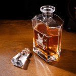 Personalised Engraved Guitarist Whiskey Decanter with Name Birthday Father's Day Gift for Bartender Dad Man