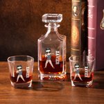 Personalised Baseball Cartoon Character Decanter Whiskey Decanter with Name and Number Birthday Game Day Gift for Baseball Lovers