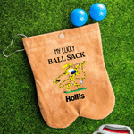Personlig langhalet Marsupilami golfballposepose med 2 golfballer Golftilbehør Bursdagsgave til golfspillere | Callie × Marsupilami®