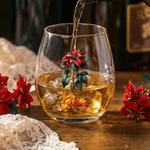 Gepersonaliseerde Geboorte Bloem 15 oz Stemless Wijnglas met Naam Home Bar Treat Verjaardag Housewarming Gift voor vrienden