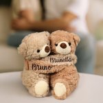 Orsetto di peluche profumato alla lavanda personalizzato con nome - Regalo romantico per San Valentino e anniversario per coppie