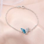 Personalizada mariposa Birthstone pulsera delicada joyería de cumpleaños Día de la Madre Aniversario de regalo para las mujeres mamás