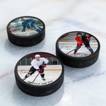 Disco de Hockey sobre Hielo Personalizado con Foto, Nombre, Número y Texto para el Día del Juego en la Pista de Hielo Regalo de Equipo para Amante de Jugador de Hockey sobre Hielo