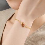 Personalizada mariposa Birthstone pulsera delicada joyería de cumpleaños Día de la Madre Aniversario de regalo para las mujeres mamás