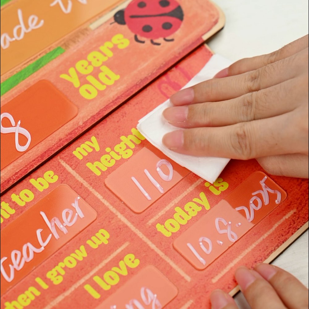 Personalized Sunflower Cactus First Day of School Vision Board with Name and Pen Back to School Graduation Gift for Students 2