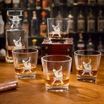 Carafe à whisky personnalisée avec nom gravé pour la fête des pères Cadeau d'anniversaire pour hommes guitaristes