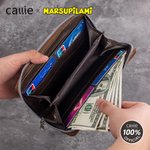 Personalised Cute Marsupilami PU Leather Men's Wallet with Name and Phone Pocket Valentine's Day Birthday Gift for Men | Callie × Marsupilami®