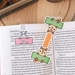 Marque-page magnétique personnalisé avec le nom d'un animal Cadeau d'anniversaire pour les enfants, les étudiants et les amoureux des livres