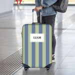 Personlig flerfarget stripedesign 18-32 tommer bagasjetrekk med navn og tekst Reisetilbehør Bursdagsgave til familie og venner