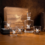 Personalised Engraved Guitarist Whiskey Decanter with Name Birthday Father's Day Gift for Bartender Dad Man