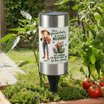 Personalisierte Stiefel Geburt Blume Cartoon Charakter wasserdicht Solar Garten Licht mit Namen abnehmbar Garten Verwendung Geburtstag Geschenk für Gartenarbeit Liebhaber