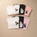 Personalizowana haftowana koszulka bluza lub bluza z kapturem z kolorowym zdjęciem i tekstem na co dzień prezent dla rodziny i miłośników zwierząt