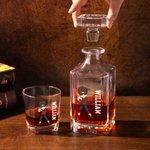 Personalised Baseball Cartoon Character Decanter Whiskey Decanter with Name and Number Birthday Game Day Gift for Baseball Lovers