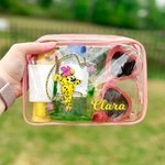 Spersonalizowana kosmetyczka Marsupilami Flower z długim ogonem do codziennego użytku Prezent urodzinowy dla niej | Callie × Marsupilami®