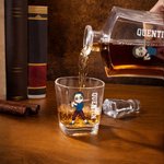 Personalised Baseball Cartoon Character Whiskey Decanter with Name Father's Day Birthday Gift for Baseball Players Whiskey Lovers