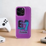 Henkilökohtainen Kuusi Seitsemän Design Puhelin Asia nimi iPhone Syntymäpäivä Takaisin kouluun lahja Gen Z Teinit