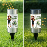 Personalisierte Stiefel Geburt Blume Cartoon Charakter wasserdicht Solar Garten Licht mit Namen abnehmbar Garten Verwendung Geburtstag Geschenk für Gartenarbeit Liebhaber