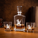 Personalised Engraved Guitarist Whiskey Decanter with Name Birthday Father's Day Gift for Bartender Dad Man