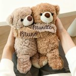 Orsetto di peluche profumato alla lavanda personalizzato con nome - Regalo romantico per San Valentino e anniversario per coppie