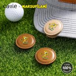 Marcatore magnetico di palline da golf classico e a coda lunga personalizzato con nome Golf Club Regalo per la festa del papà per gli amanti del golf | Callie × Marsupilami®