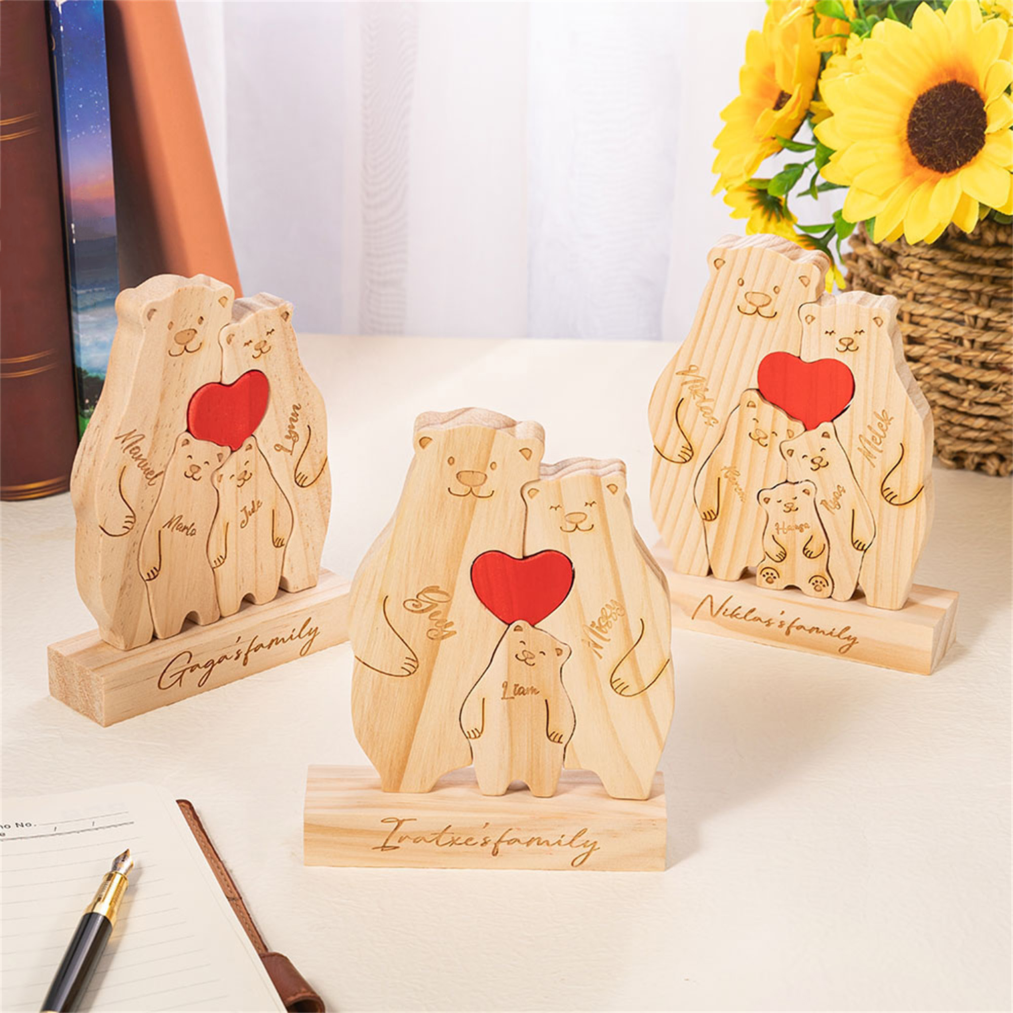 Puzzle Famille Ours Personnalisable (2-6)