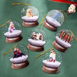 Personalisierte Schneekugel Design Weihnachtsornament mit Foto Weihnachtsbaumschmuck Geschenk für Familie