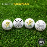 Pallina da golf personalizzata con iniziale e nome per gli amanti del golf e per i giocatori Callie × Marsupilami®.