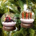 Personalisierte Schneekugel Design Weihnachtsornament mit Foto Weihnachtsbaumschmuck Geschenk für Familie