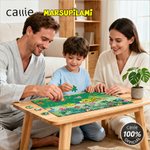 Personalized Cute Tail-Bouncing Marsupilami Brick Puzzles with Text and Date Home Decor Birthday Gift for Kids | Callie × Marsupilami®
