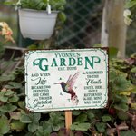 Personalised Retro Floral Insect Animal Art Classic Metal Garden Sign Birthday Housewarming Gift