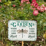 Personalised Retro Floral Insect Animal Art Classic Metal Garden Sign Birthday Housewarming Gift
