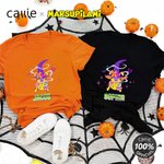 Personalised Cartoon Bats Halloween Witch Marsupilami T-shirt Sweatshirt Hoodie with Name Halloween Gift for Women | Callie × Marsupilami®