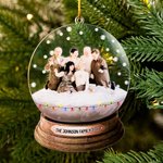 Personalisierte Schneekugel Design Weihnachtsornament mit Foto Weihnachtsbaumschmuck Geschenk für Familie