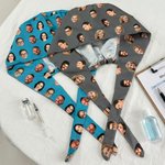 Personalised Pet Character Face Photo Design Adjustable Unisex Scrub Cap Birthday Nurse Week Gift for Veterinarian Nurse