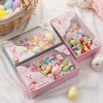 Boîte cadeau Pâques personnalisée avec nom et motif de lapin - Usage quotidien - Cadeau Pâques pour enfants
