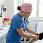 Personalised Pet Character Face Photo Design Adjustable Unisex Scrub Cap Birthday Nurse Week Gift for Veterinarian Nurse