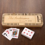 Ein Geschenk, das die Geschichte Ihrer Familie erzählt - personalisiertes Cribbage-Set mit eingraviertem Text für Spiele-Liebhaber